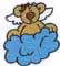 Angel Bear on a Cloud