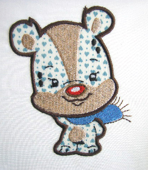 Applique Balloon Head Bear