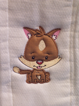 Applique Balloon Head Cat