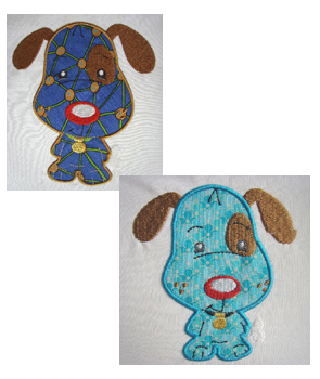 Applique Balloon Head Dog