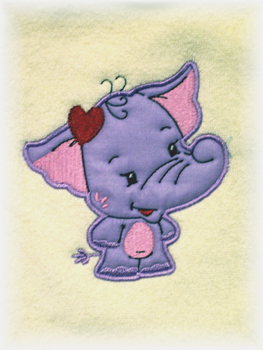 Applique Balloon Head Elephant