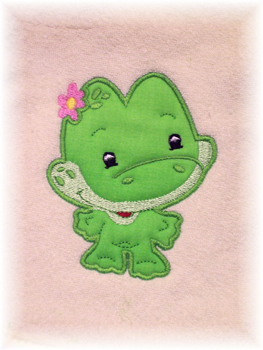 Applique Balloon Head Frog