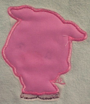 Applique Balloon Head Pig