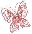 Butterfly Redwork