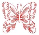 Butterfly Redwork