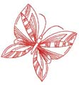 Butterfly Redwork