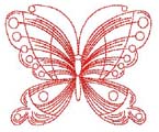 Butterfly Redwork