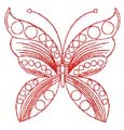 Butterfly Redwork