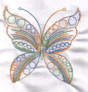 Butterfly Redwork