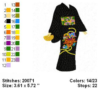 Japanese Paperdoll Dress 1 Design