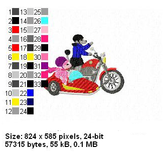 Poodles on Motorcycle Date