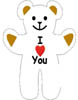 Little Love Bear with I Love You