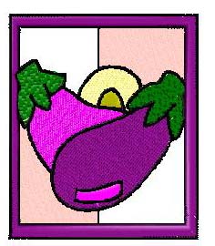 Eggplant Kitchen Block