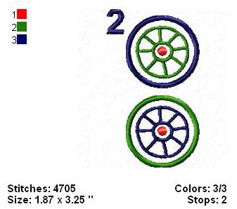 Mah Jongg Tile Wheel 2