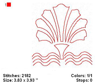 Nautical Redwork Design