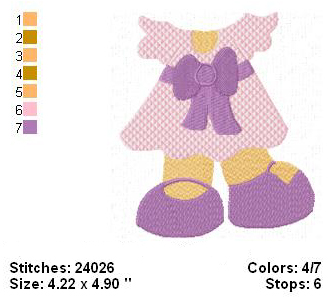 Paper Doll Bear Dress