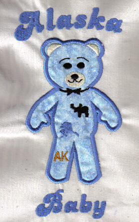 State Bear Applique