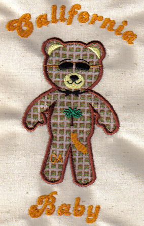 State Bear Applique